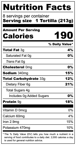 Vegan Tacos Nutrition Facts